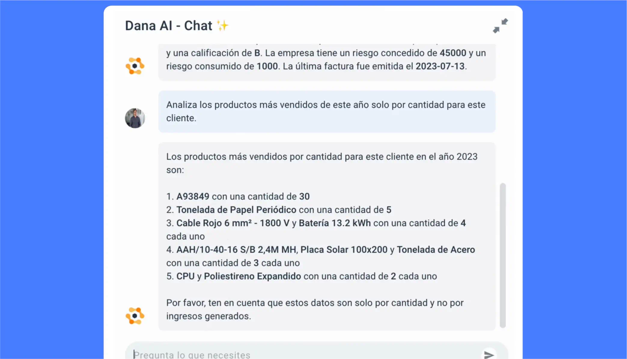 Dana AI Chat - Inteligencia Artificial para equipos de Ventas integrada en tu CRM