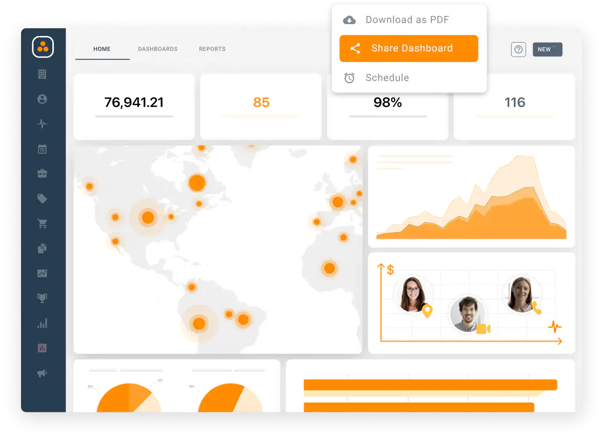 ForceManager analysis with advanced reports for insurance industry.